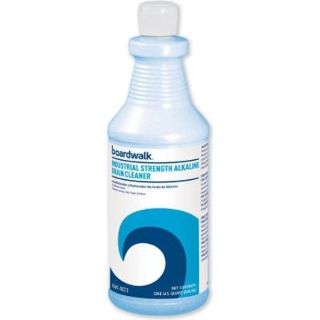 BOARDWALK ¬Æ Industrial Strength Alkaline Drain Cleaner, 32 Oz. Bottle, 12/Carton 4823